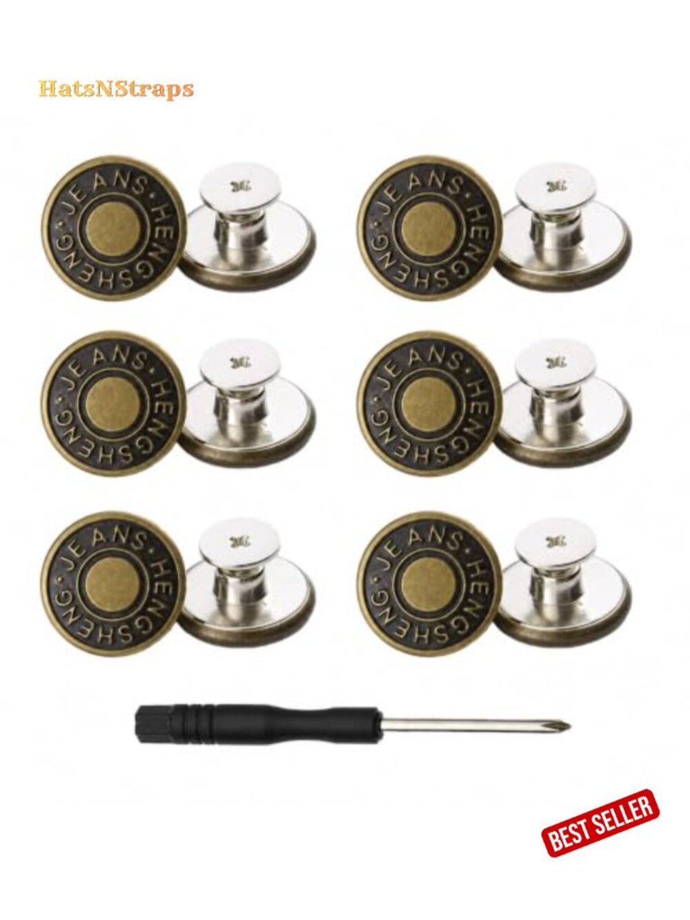 Button Extenders for Jeans Pants Waistband Expanders 12 Piece Sewing Buttons